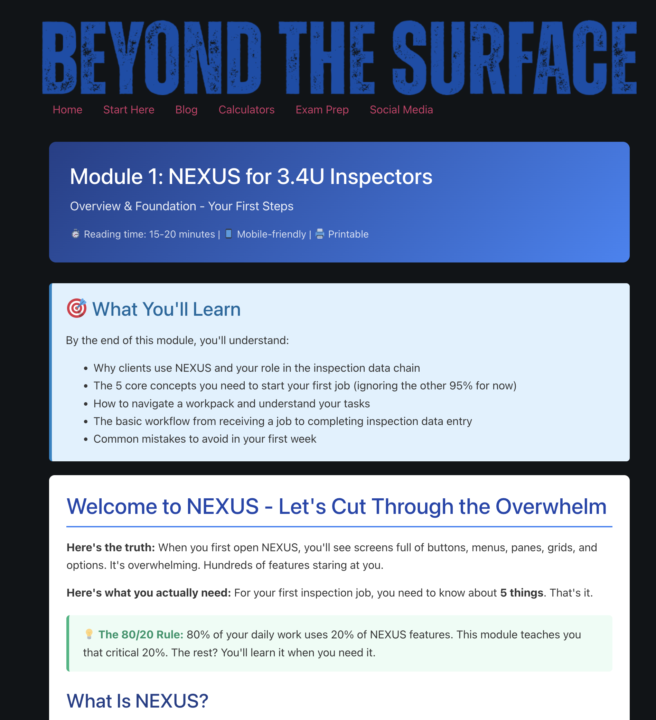 Nexus guide for 3.4u's