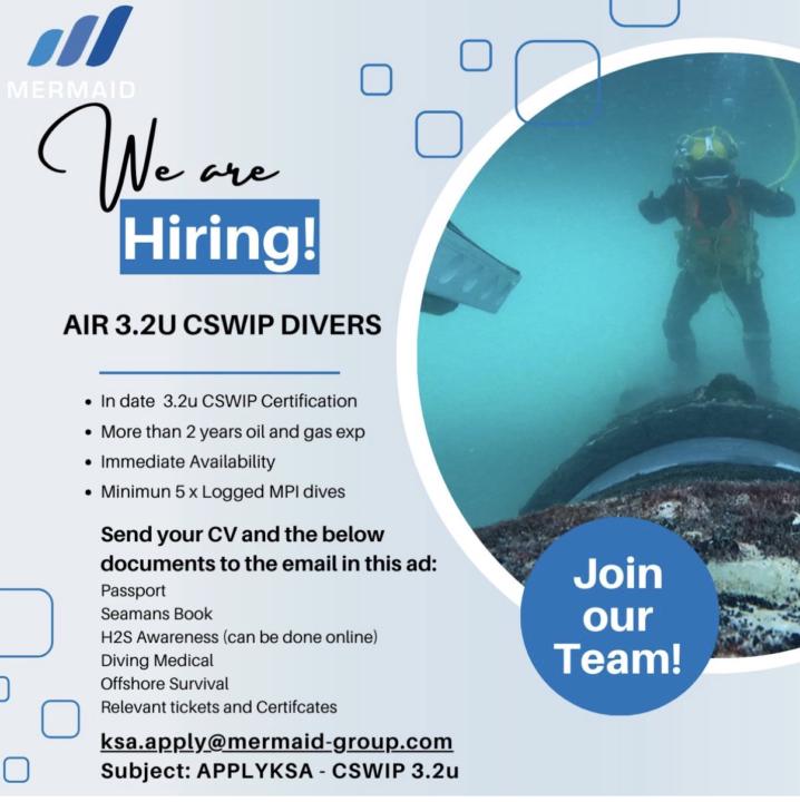 3.2u divers wanted!