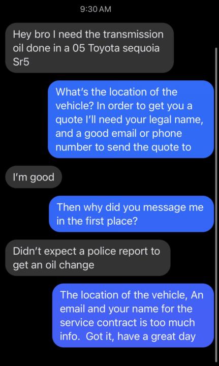 Am I crazy for asking for basic information?