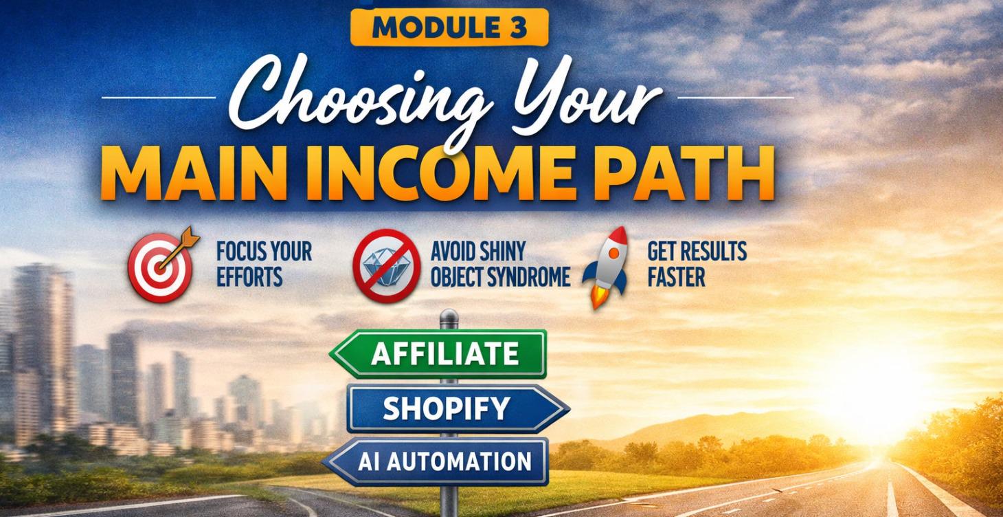 🎯 MODULE 3: Choosing Your Main Income Path
