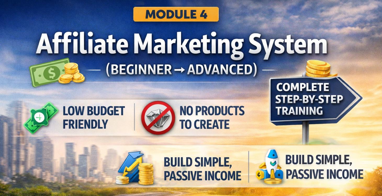 4:Affiliate Marketing System (Beginner → Advanced)