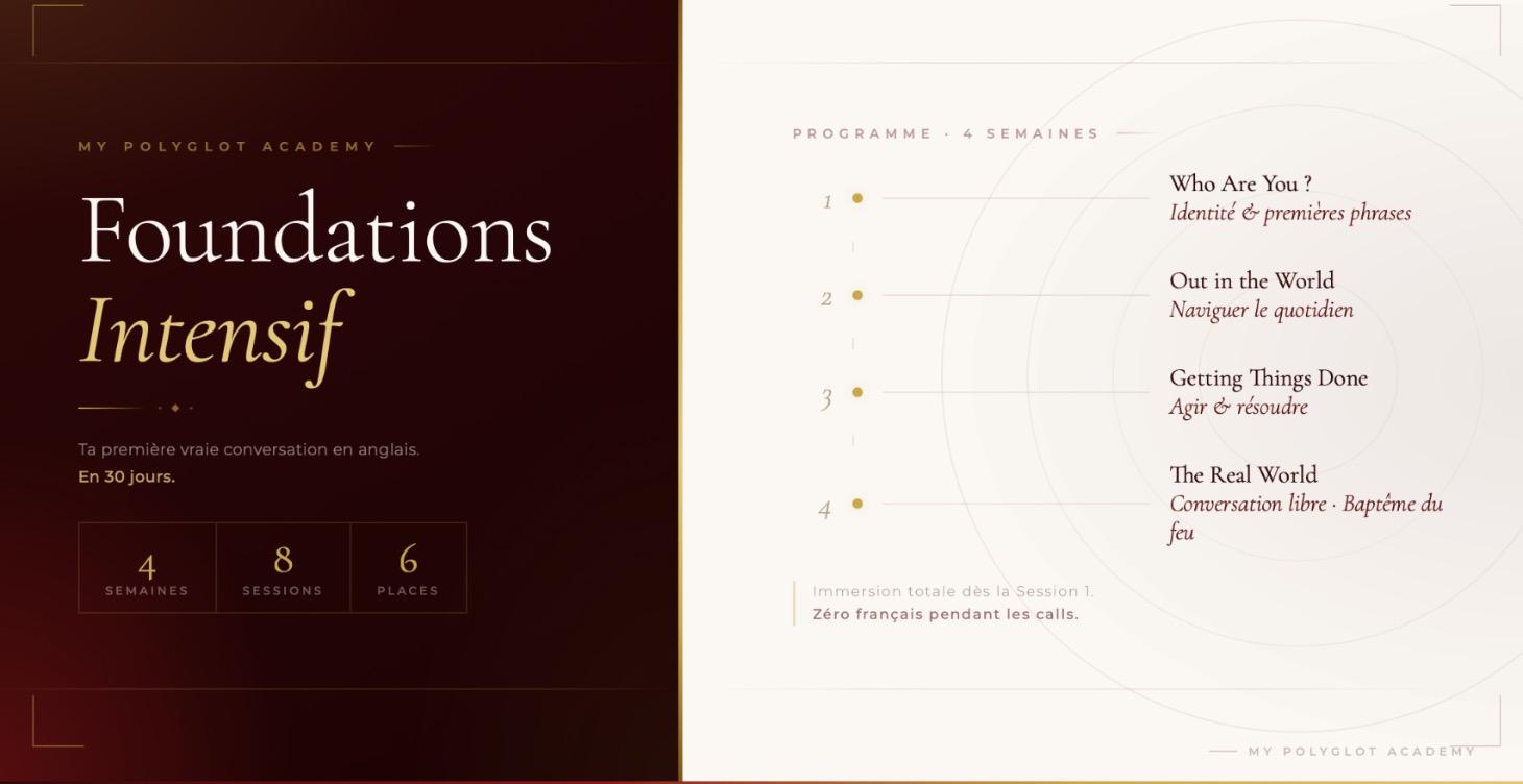 Foundations intensif
