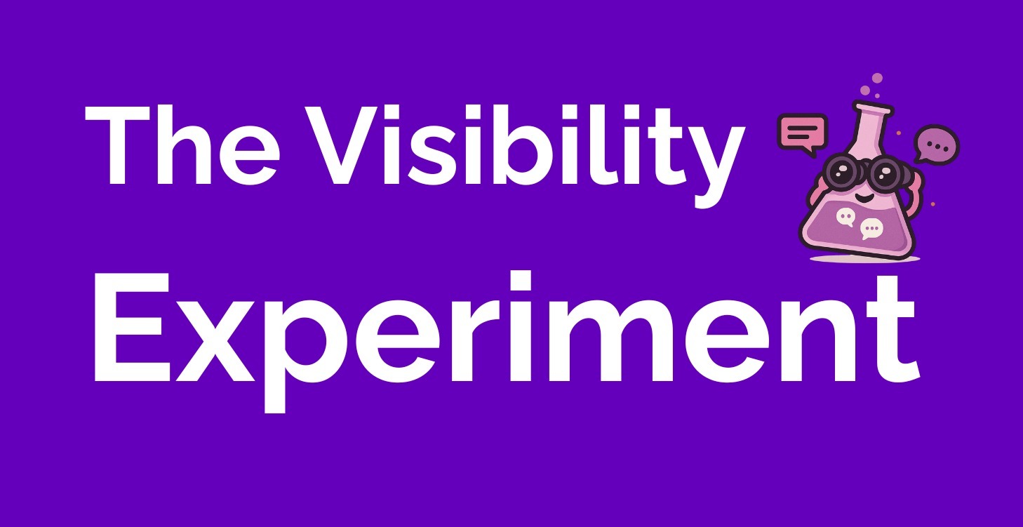 The Visibility Experiment