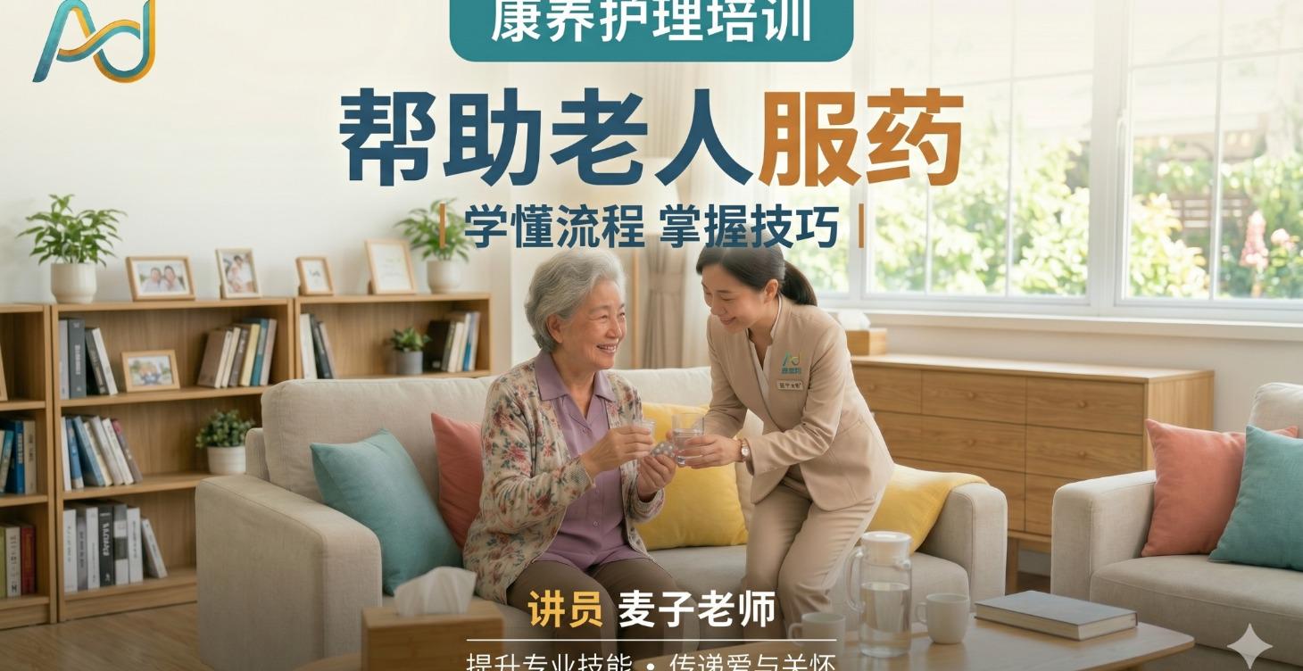 专业老年照护《帮助老人服药》