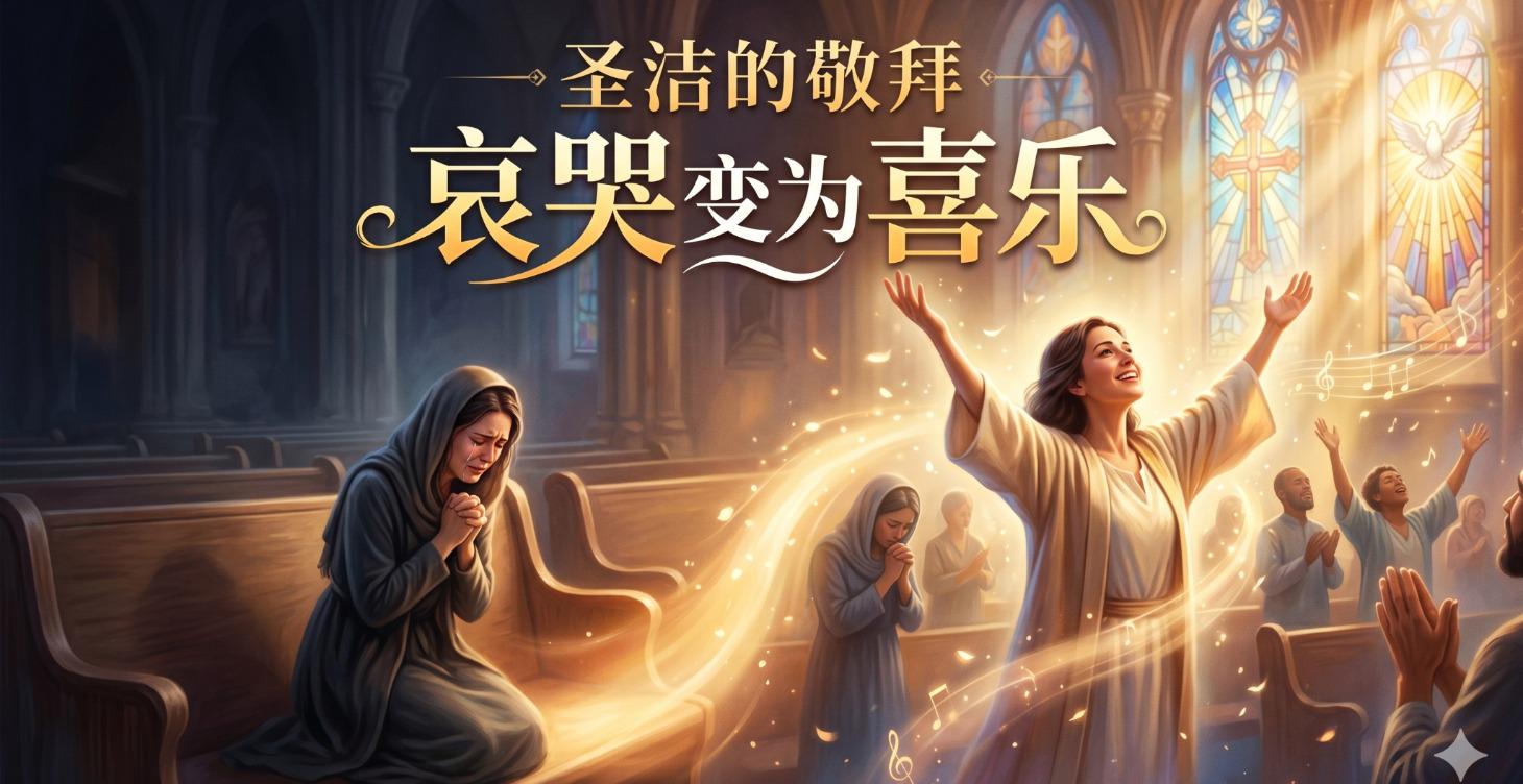 圣洁的敬拜--化哀哭为跳舞 | 羊的门歌珊基督教会主日敬拜 | 04/26/2026