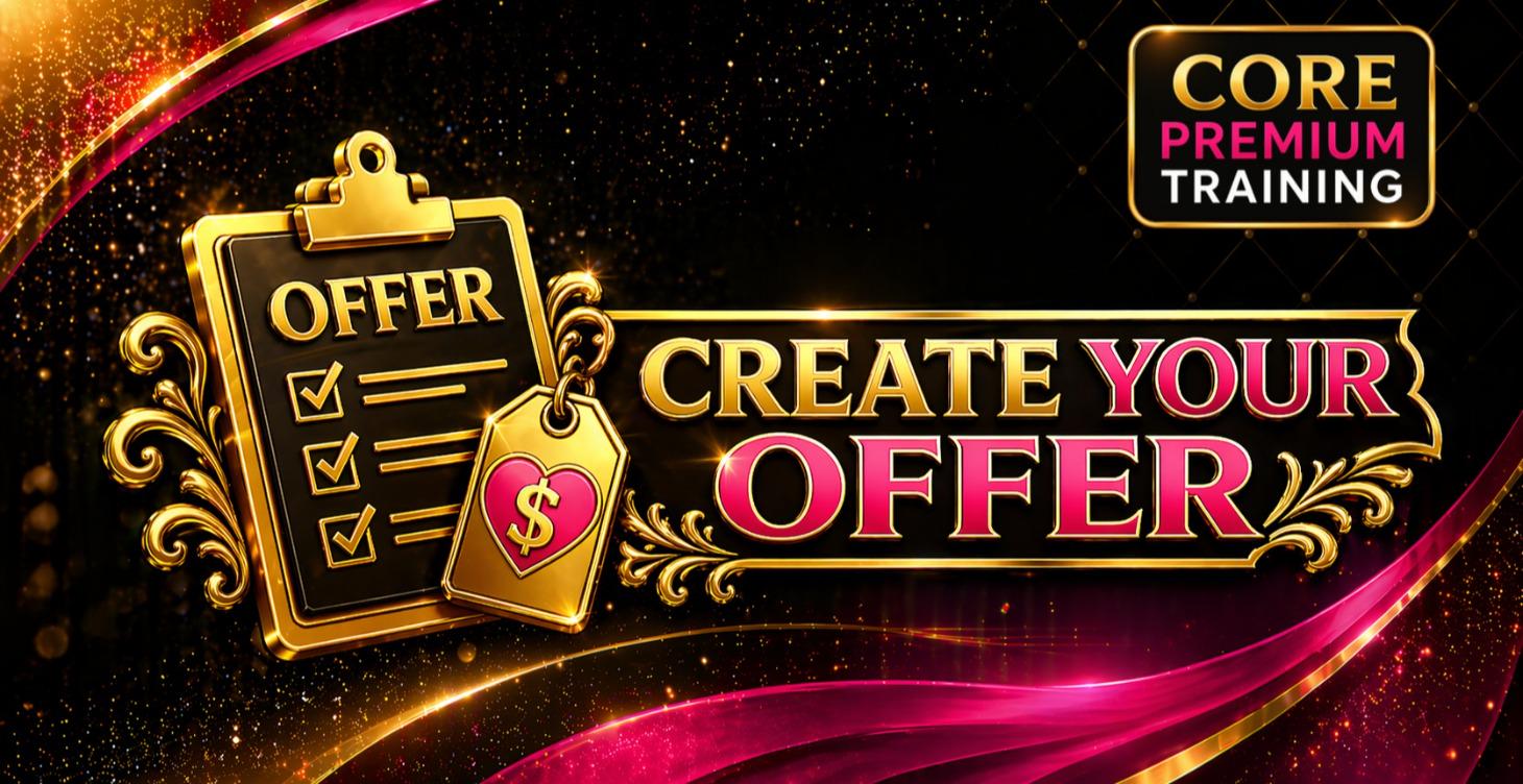 CREATE YOUR OFFER  (COMING SOON)
