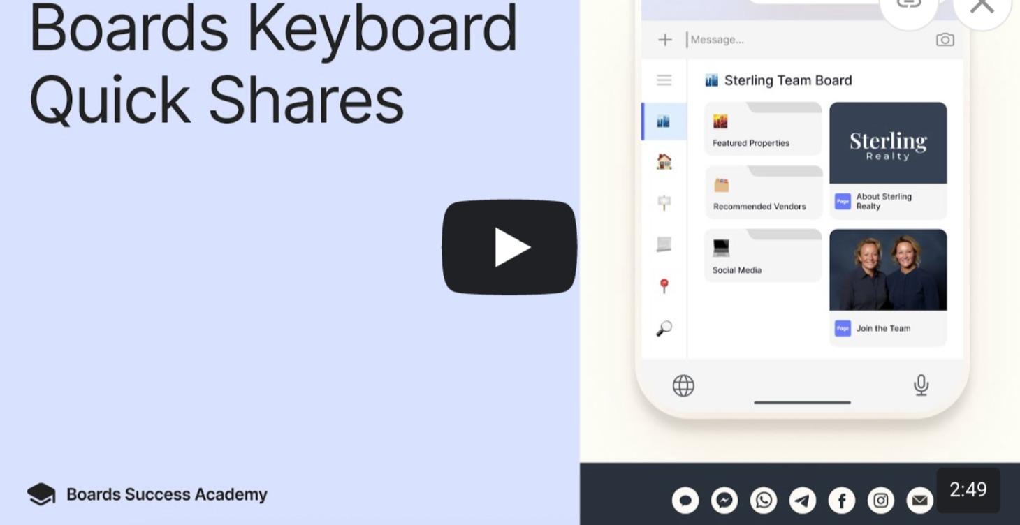 Share Instantly with Boards Keyboard!