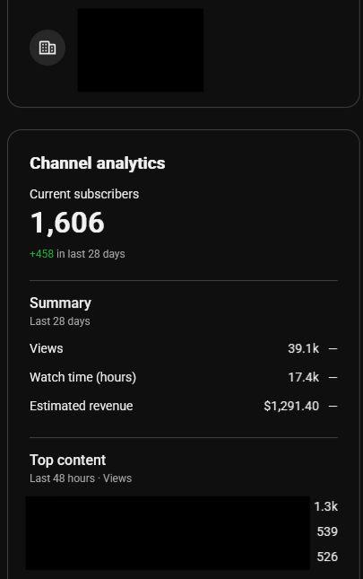 brand new channel got monetised and make it first 1kusdt