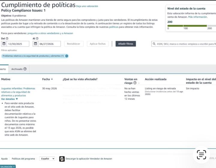 Problemas con un producto 