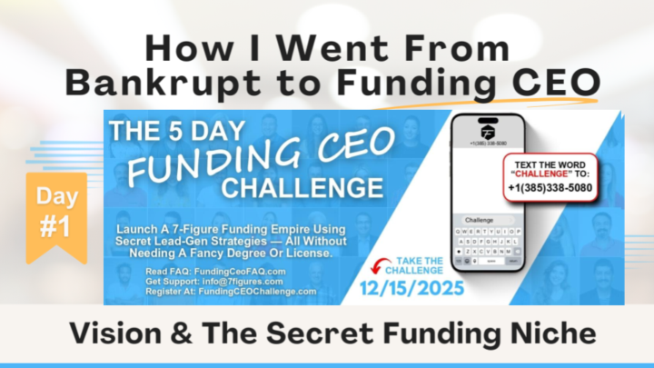 Funding CEO Challenge Day 2 Tomorrow Tuesday Dec 16th @ noon ET