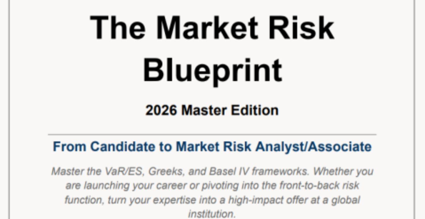 The Market Risk Blueprint 2026 Master Edition