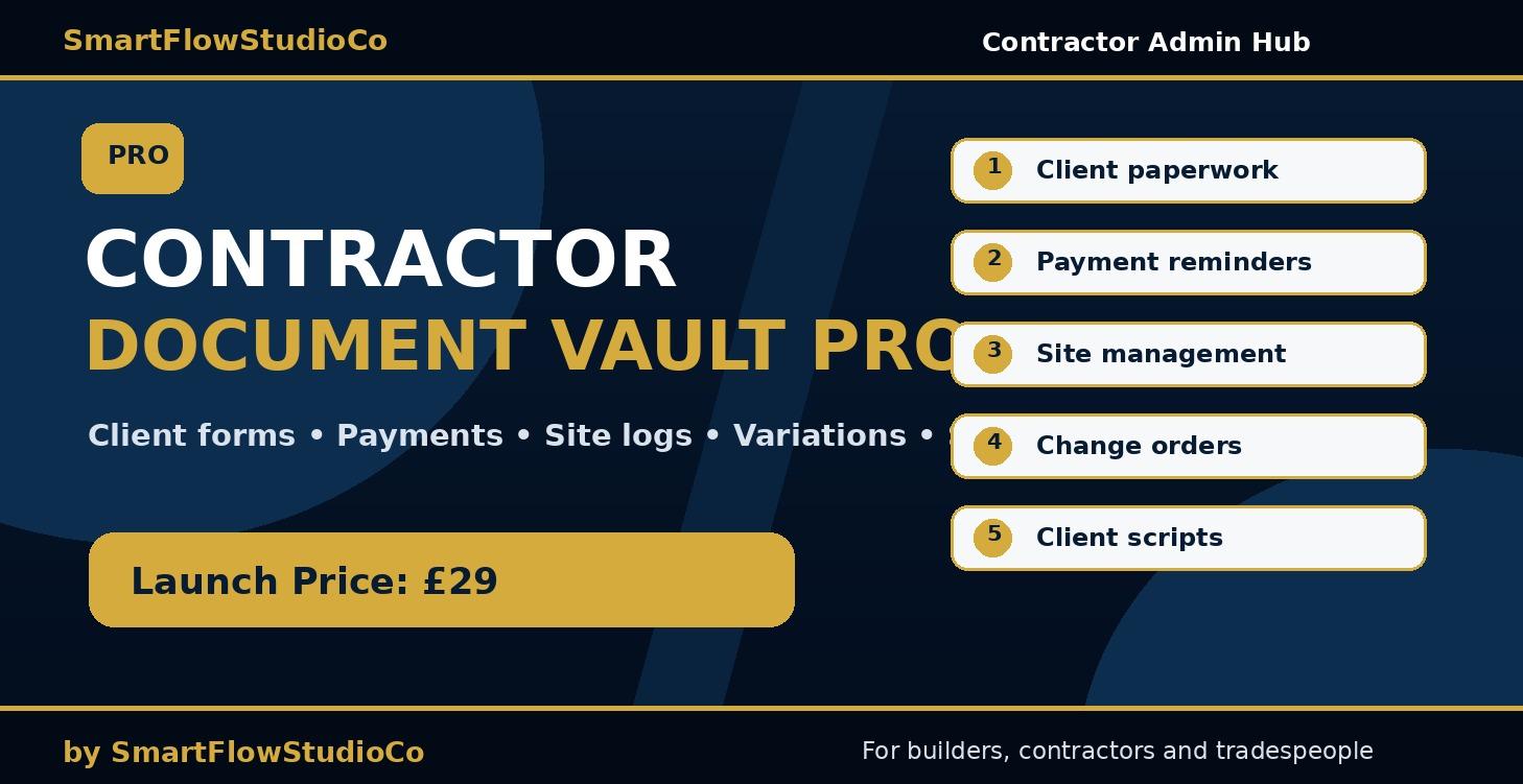 Contractor Document Vault Pro