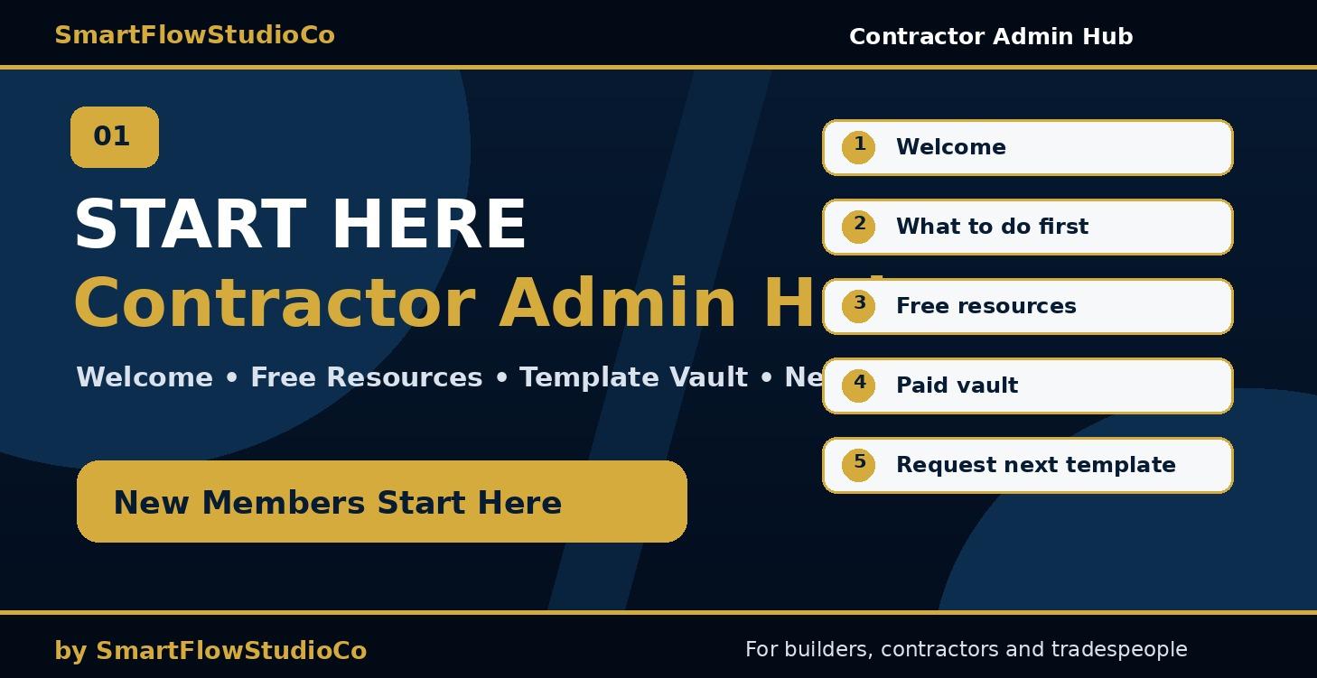 Start Here - Contractor Admin Hub