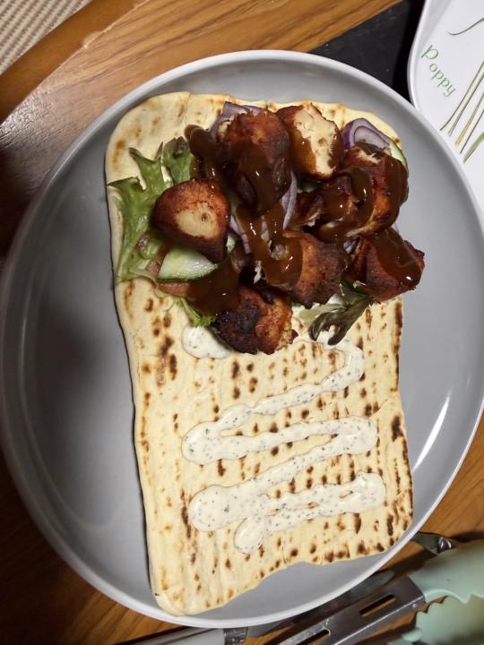 Homemade chicken kebab