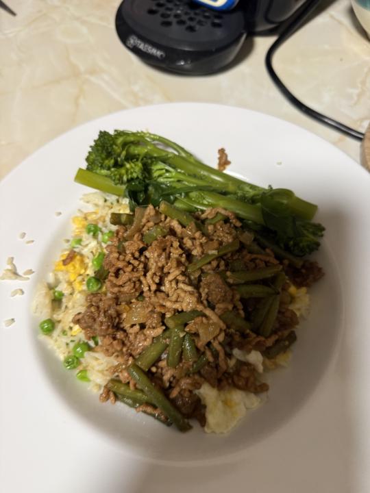 Carly’s mince and rice 