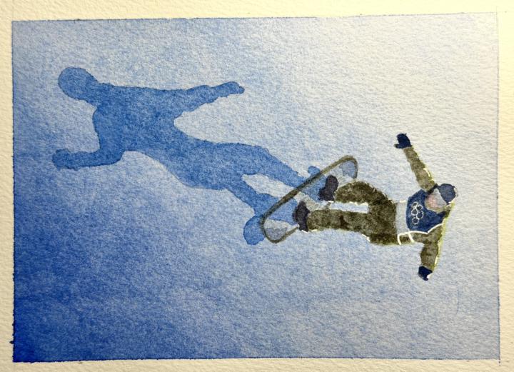 Snowboard Long Shadow: Winter Olympics 2026