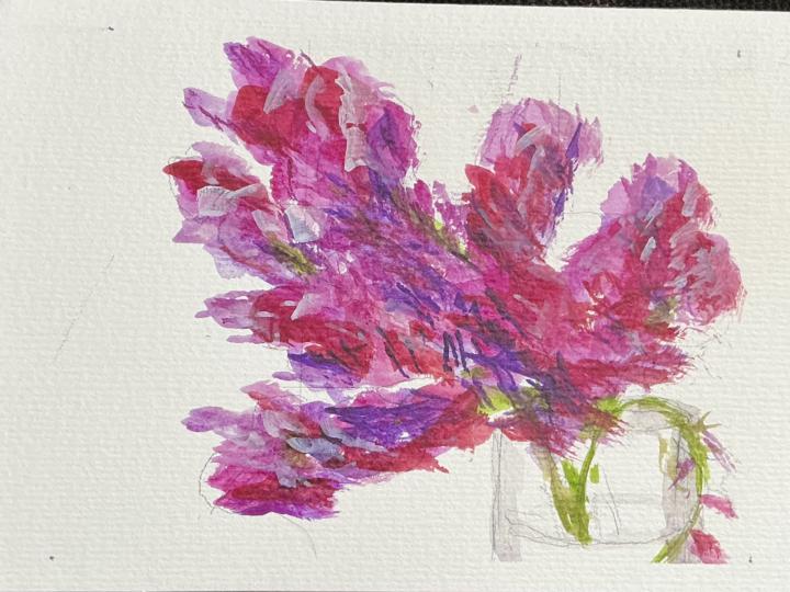 Flowers? We’ll, that’s what I was trying to paint…