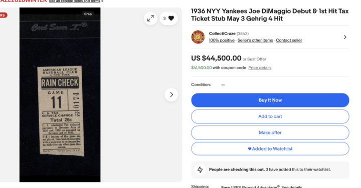 DiMaggio MLB Debut 🤔