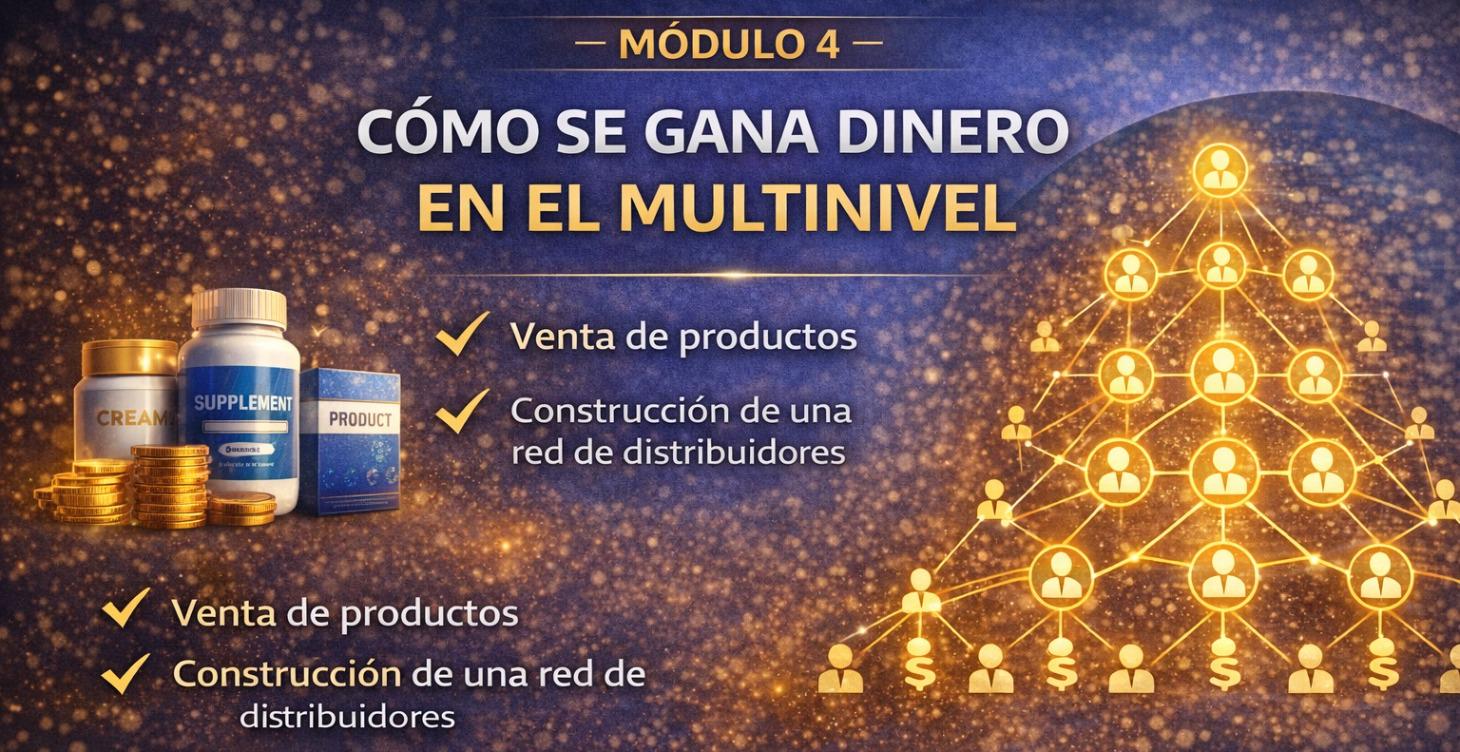 MÓDULO 4 Cómo se Gana Dinero en el Multinivel