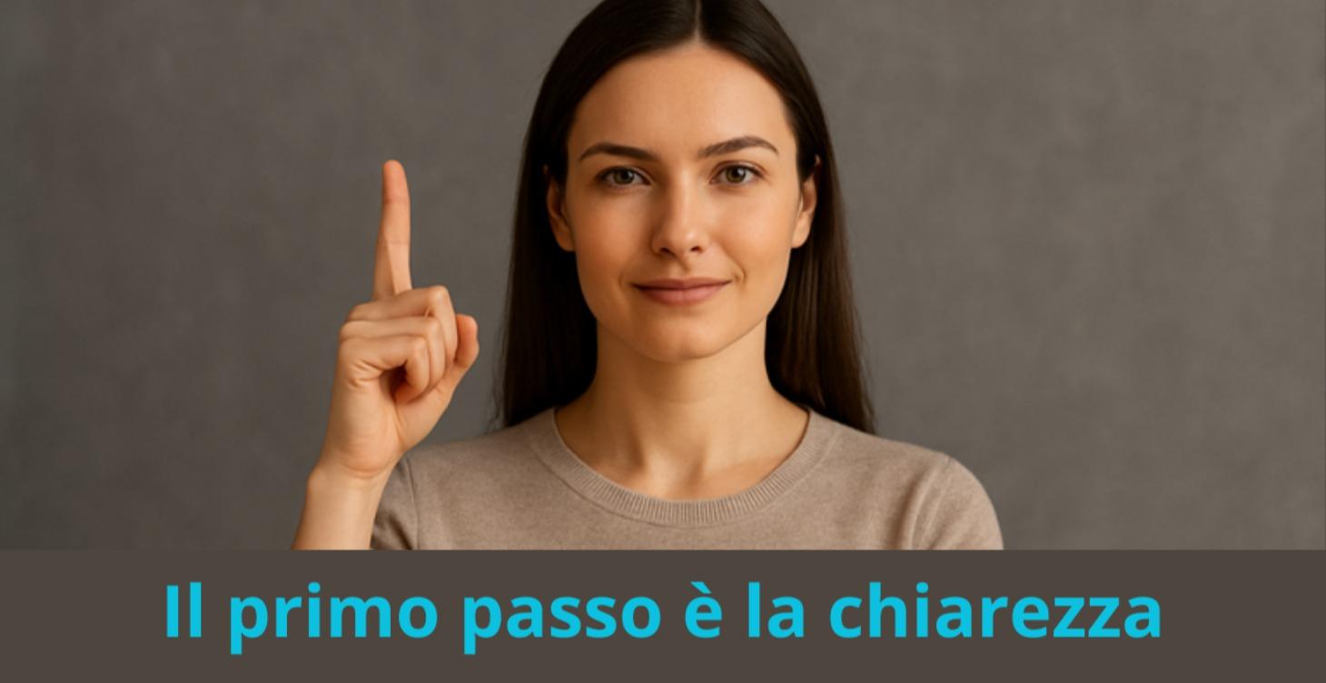 Il primo passo è la chiarezza