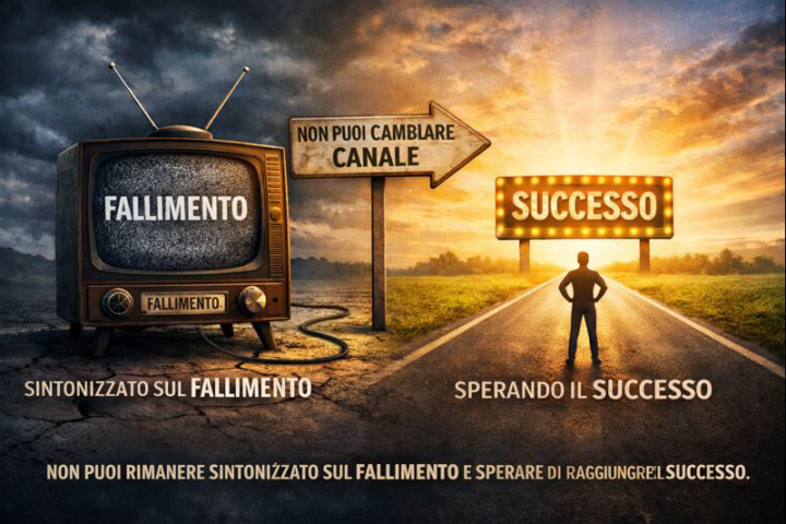RESTARE SINTONIZZATO SUL FALLIMENTO NON TI PORTERA' AL SUCCESSO