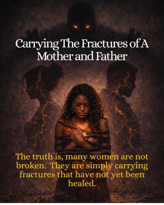 Let’s talk gently about something many women carry but rarely name,  mother fractures and father fractures.