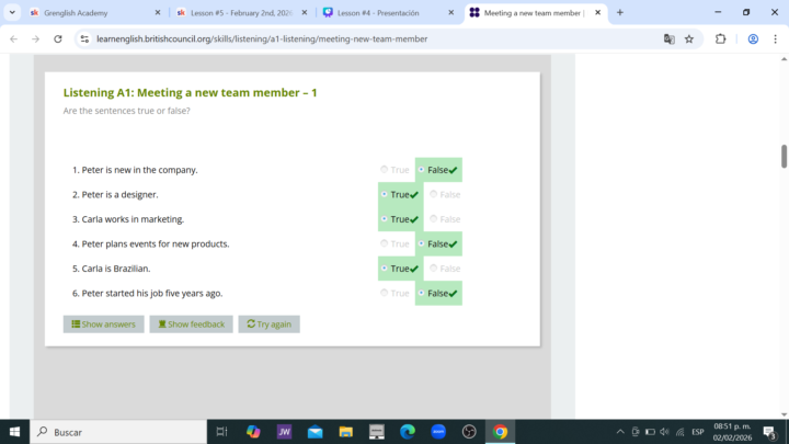 Meeting a new team member