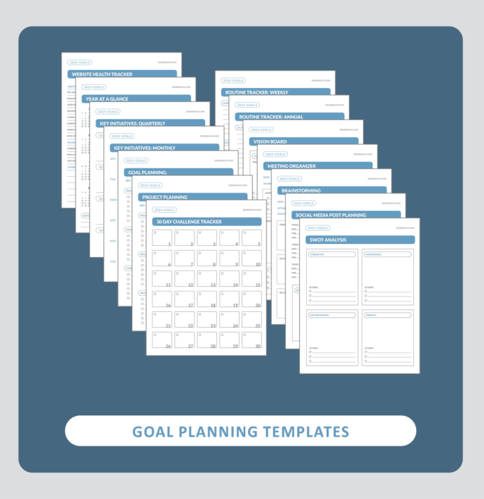Templates: Goal Planning & Progress Tracking