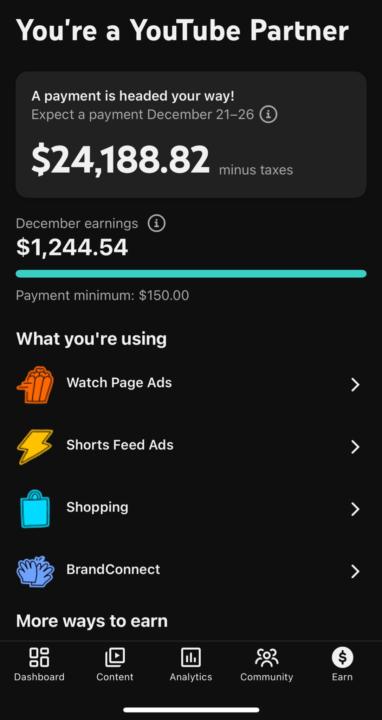 Fresh YouTube automation payout 