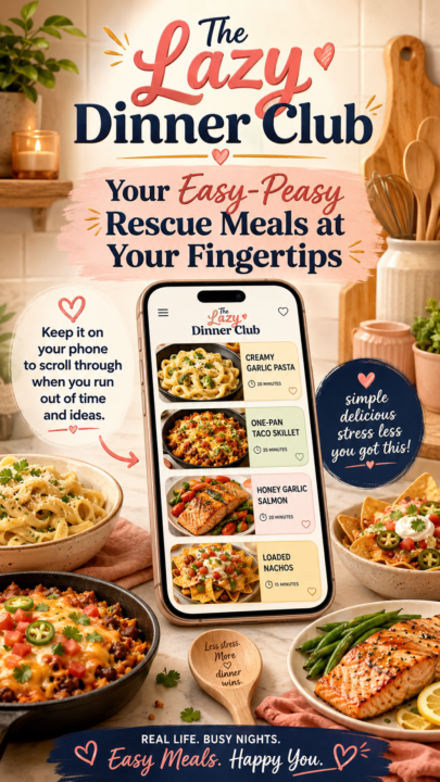 📱 Dinner Panic? I Made a Free Mobile Lazy Recipes Rescue Deck