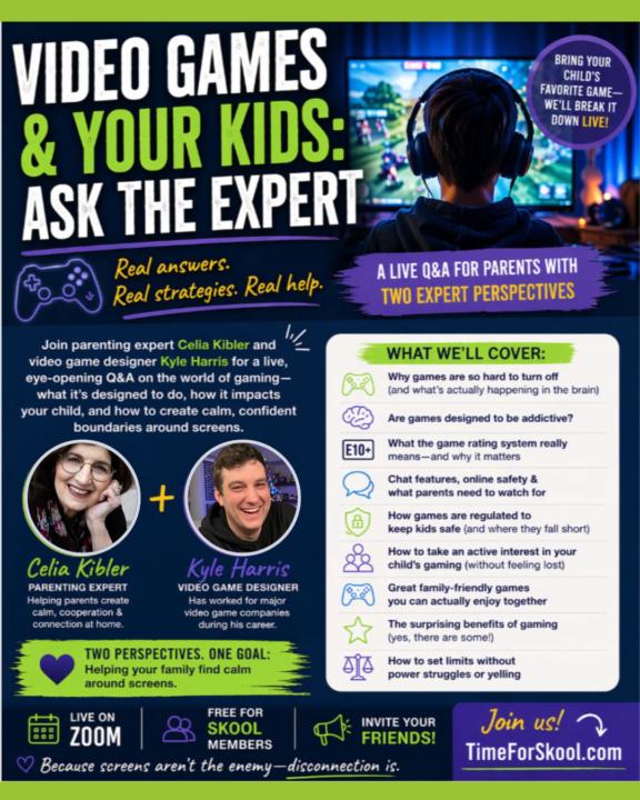 Hey Parents... can I ask you a question about gaming?