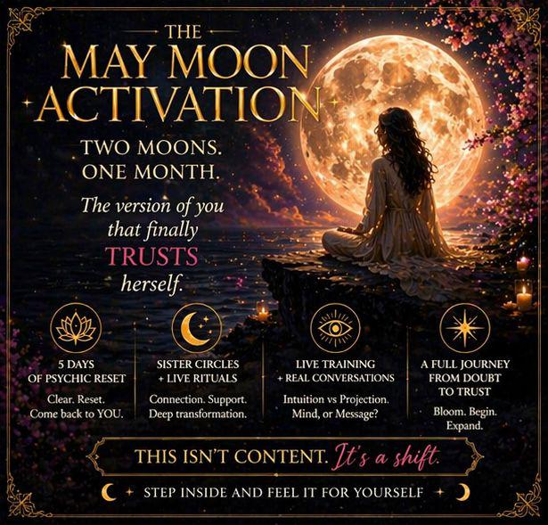 Something is different about May. 🌕 This only happens every once in a while. 🌑