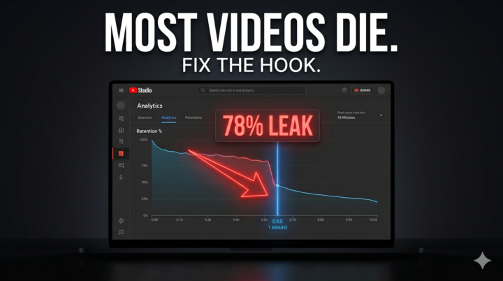Most YouTube Videos Lose the Viewer Before the 60-Second Mark
