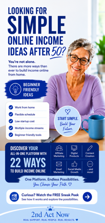 Simple Online Income Ideas After 50 That Do Not Feel Overwhelming