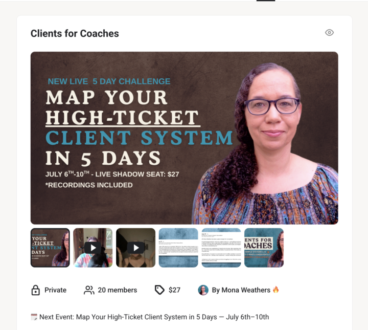 Event Starting Today: Map Your High-Ticket Client System in 5 Days