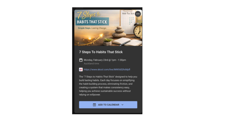 🚀 7 Steps to Habits That Stick 🚀 #WhatsupWednesday