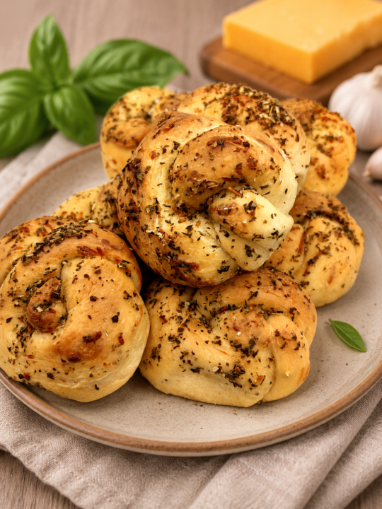 🧄🧀 Garlic Cheddar Basil Sourdough Knots: A Story About Saying Yes
