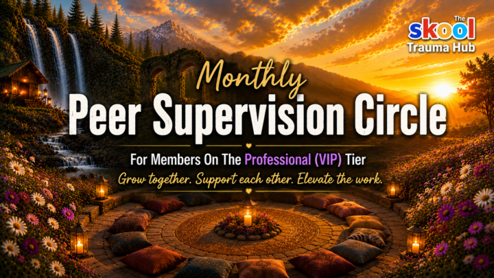 TODAY - Our Monthly Trauma Peer Supervision Circle 💚