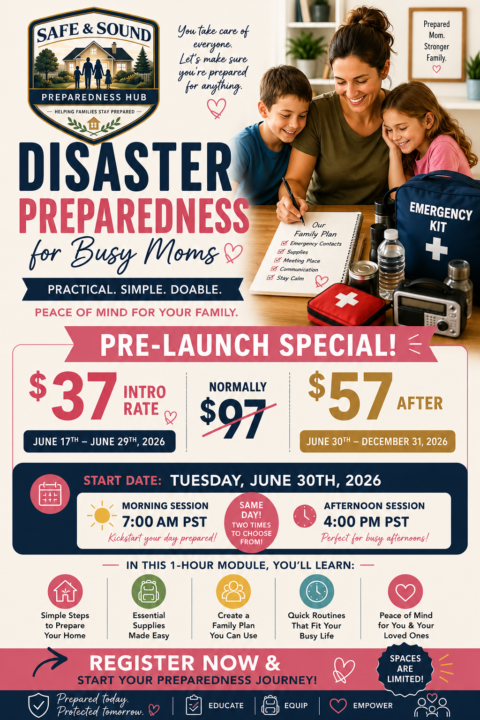 ❤️ Moms  — Preparedness Doesn’t Have to Feel Scary or Overwhelming. ❤️