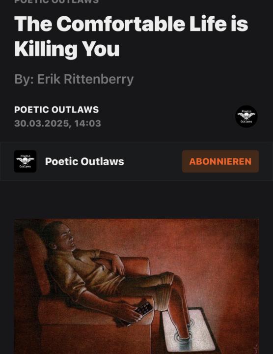 The Comfortable Life Is Killing You