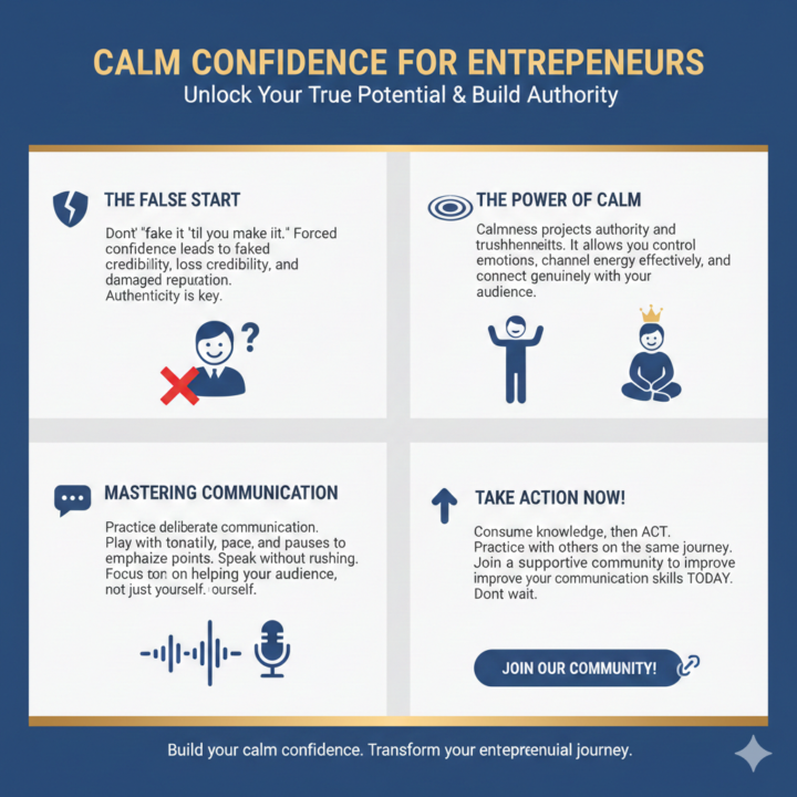 Stop faking It, start with being calm! 