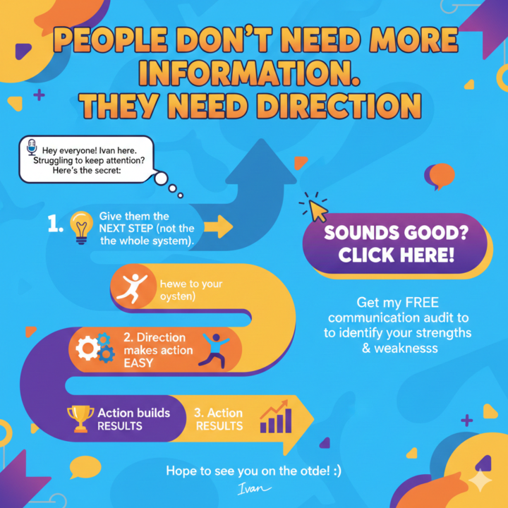 People Don’t Need More Information. They Need Direction