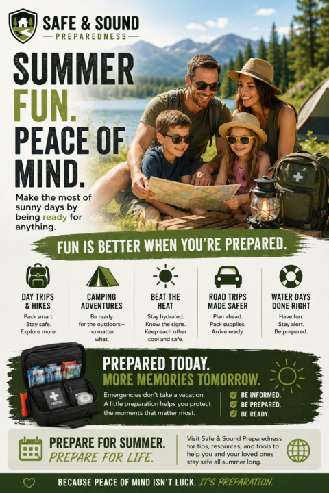 ☀️ Summer Adventures are Better When Your Family is Prepared.