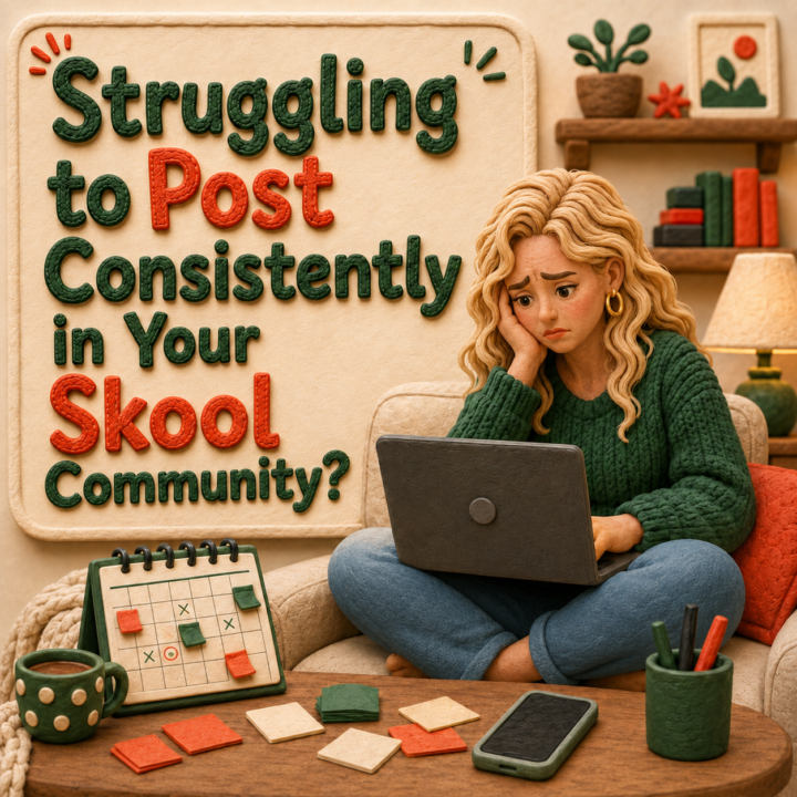 Struggling to Post Consistently in Your Skool Community?