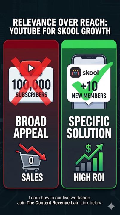 Why Skool community owners don't need a big YouTube audience