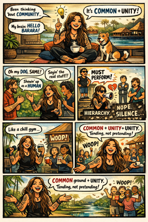 COMMON - UNITY = THE LIGHTBULB PINGS! THIS WORD...