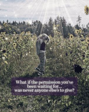 Are you waiting for permission or validation first...