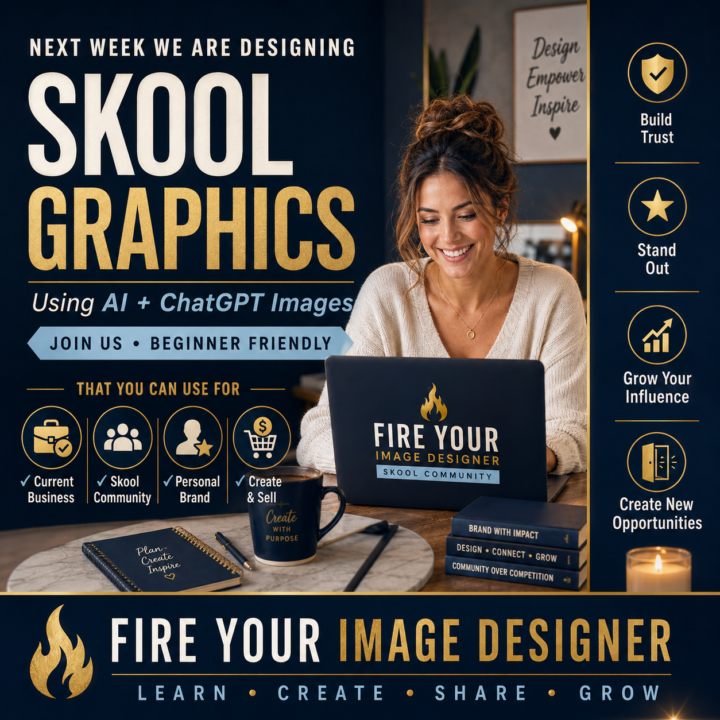 If you want to learn how to create Skool graphics in under 60 seconds - Join us!