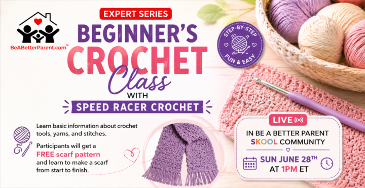 TOMORROW!!! Sunday 6/28 Learn how to crochet Family Class