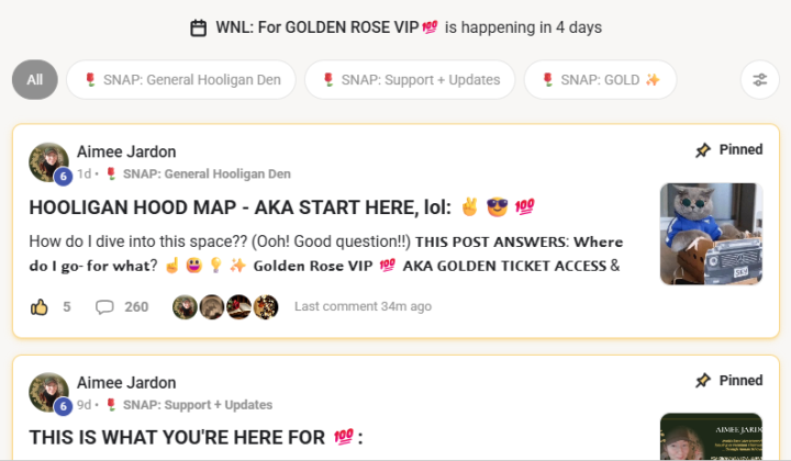 Sharing my group space via this post, lol. ✌️😆💯